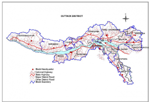 Cuttack District Map